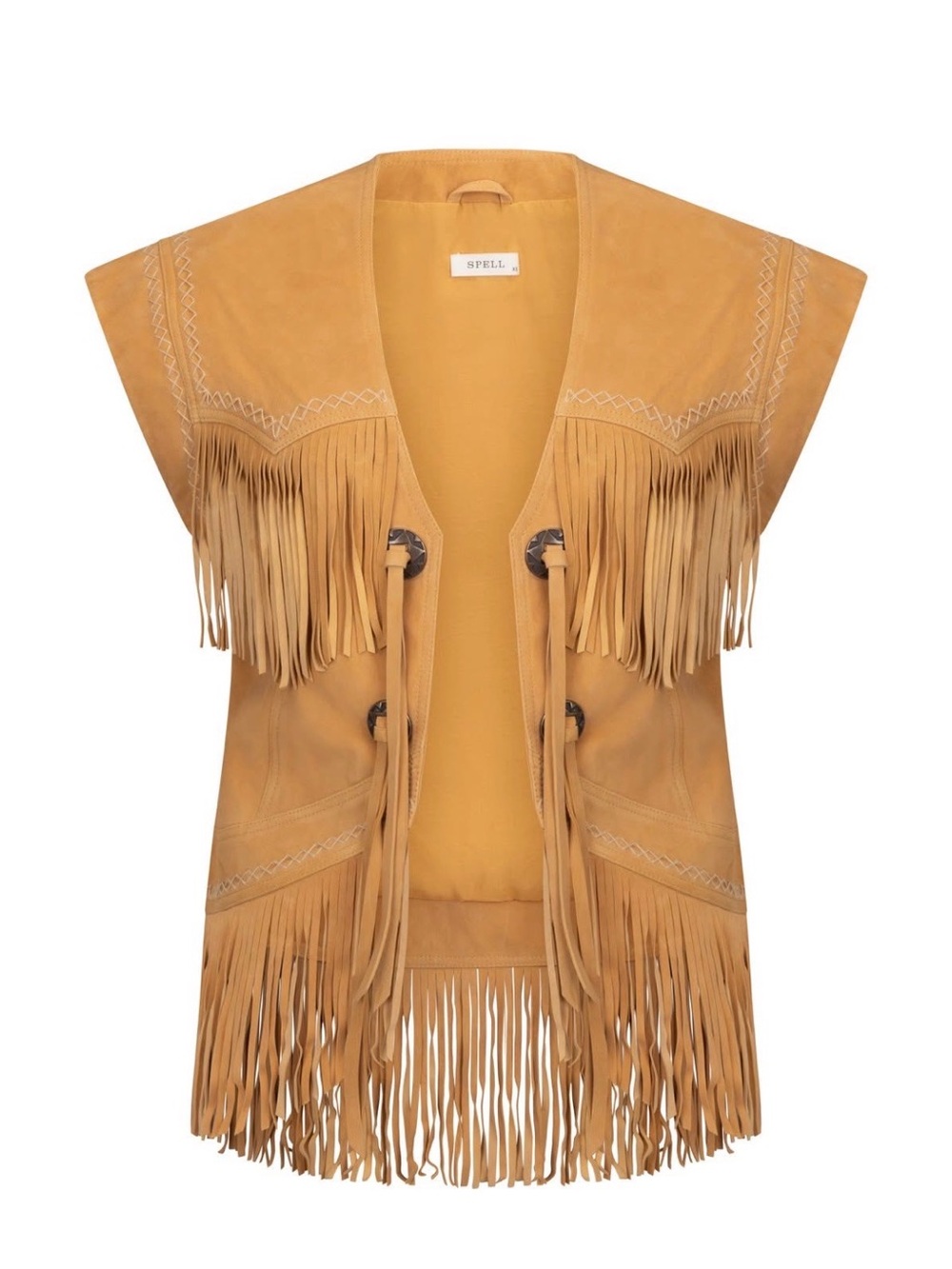 Spell Fearless Heart Suede Fringe Vest